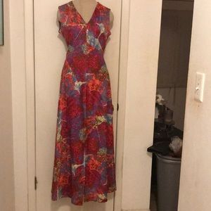 Fabulous vintage peasant maxi dress 6/7